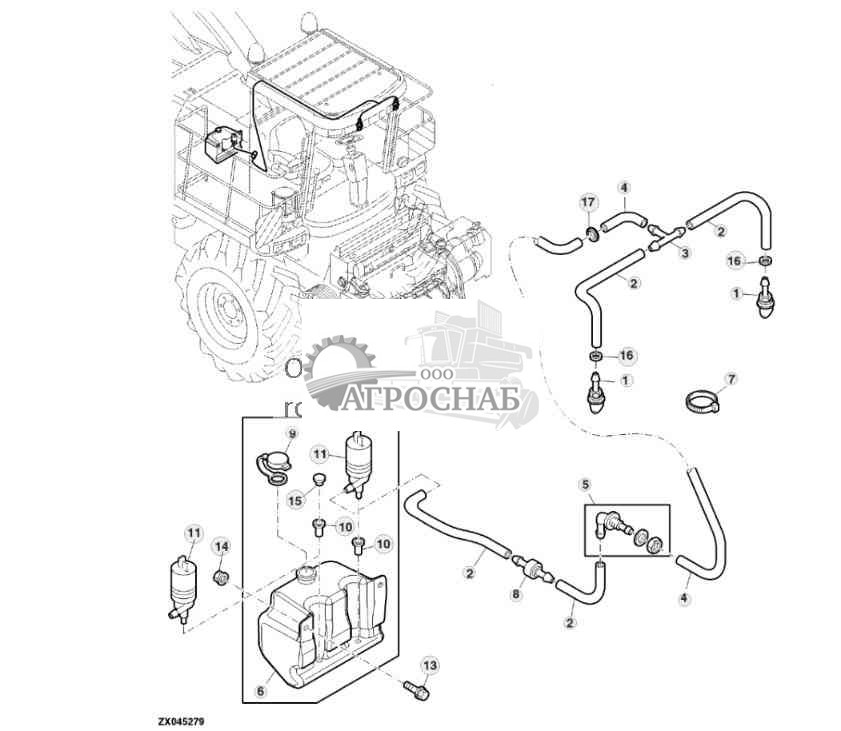 Стеклоомыватель лобового стекла 